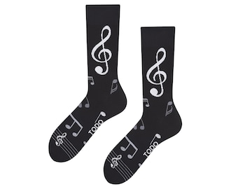 Music socks | music socks | Gift for musicians | Gift for music teacher | Gift for music school | Gift singer | TODOSOCKS
