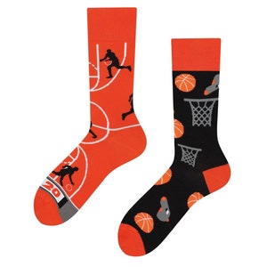 Basketball Socks | Gift for Basketball Players| Gift Basketball Team| Gift Basketball Coach| Cool colorful socks| Basketball gift| TODOSOCKS