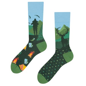 Mountain Trail Socks | mountain socks | outdoor socks | colorful socks | cool socks | hike | cool socks | motif socks| TODOSOCKS