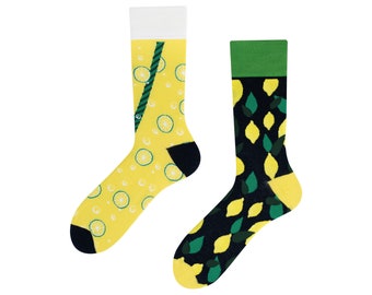 Lemonade Socks| lemonade socks | cool socks | crazy socks | colorfuil socks | colorful socks | happy soles | TODOSOCKS