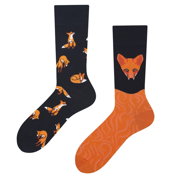 Cool fox socks | animal motif socks | Fox Design| fox socks | crazy socks | gift for girlfriend | Funny Socks | gift for friend| TODOSOCKS