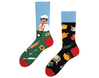 Chef Socks | Kitchen boss socks | Funny Socks | funny socks | colorful socks | colorful socks | gift for man | TODOSOCKS
