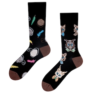 Katzensocken | Cat Socks | Cat in a bow socks | Socken mit Tiermotiv | witzige Socken | Geschenk für Freundin | lustige Socken| TODOSOCKS