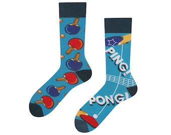 Table tennis socks | Ping-Pong socks | Gift for table tennis players | Gift for table tennis teams | Gift for table tennis clubs | TODOSOCKS