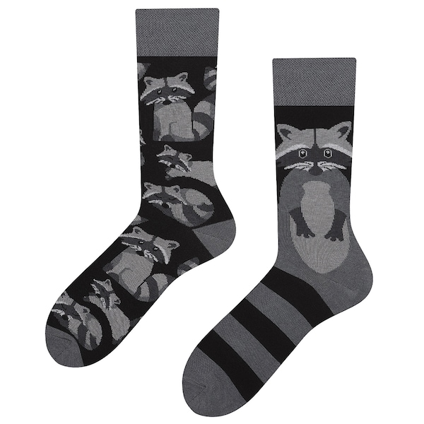 Coole Waschbär Socken | Cool racoon socks | Ostergeschenk Freund | Waschbär| racoon| easter present socks| Waldtiere | TODOSOCKS