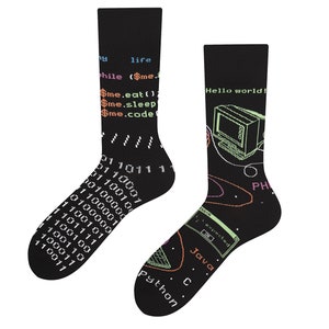 Cool socks for IT staff | gift for programmer | gift for IT Students | gift for computer scientist | funny socks