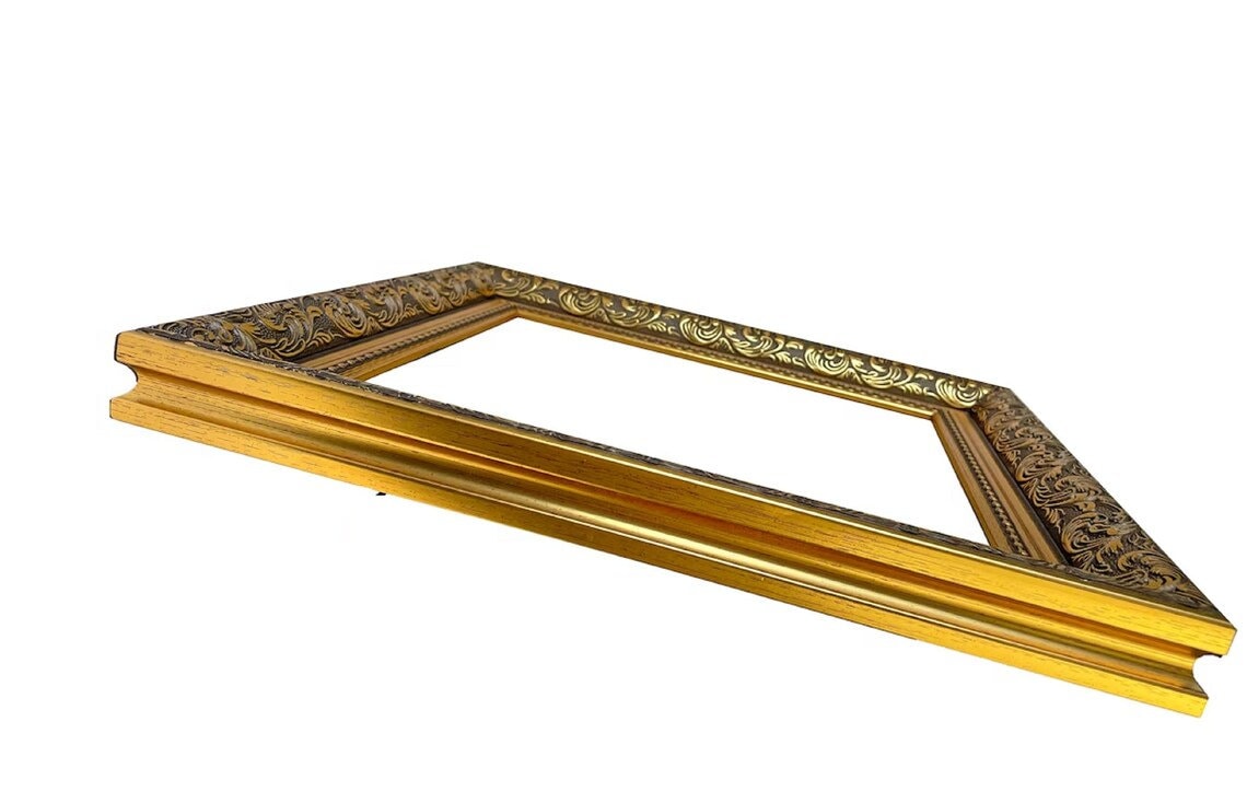 A3 Ornate Dahlia Style Gold Picture Frame Photo Frames Modern Home