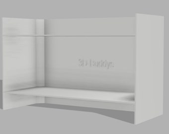 Book/Manga Stand - Shelf Riser for Mangas (Reinforced Version with 2 Walls)