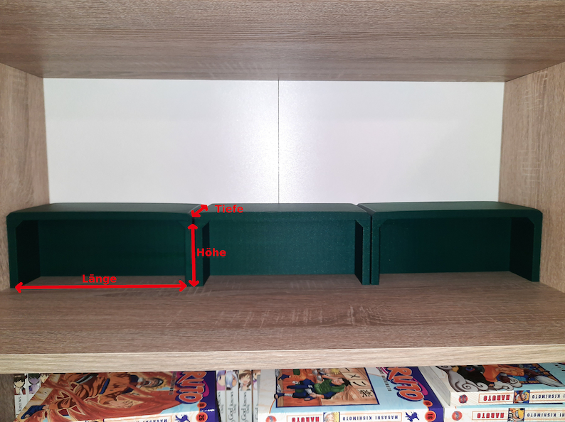 Boek/Mangastandaard Plankverhoger voor manga's 2 mm wanddikte afbeelding 2