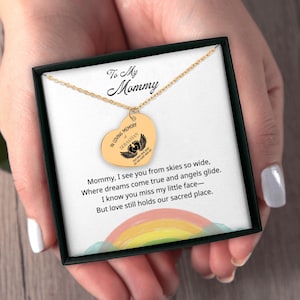 Memorial Necklace: Sympathy Gift for Infant Loss, Rose Gold/Gold/Stainless Steel