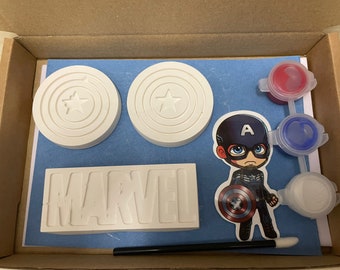 Captain America paint your own plaster