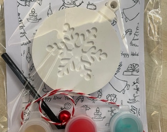Paint your own Christmas decoration