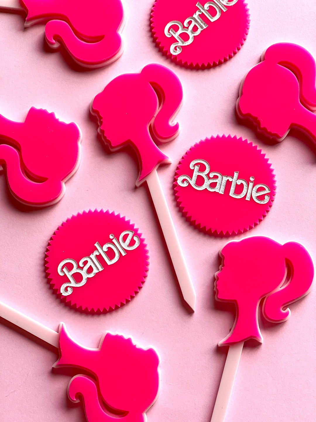 Buy Barbie Cupcake Toppers Barbie Charms Barbie Mini Toppers Online in  India