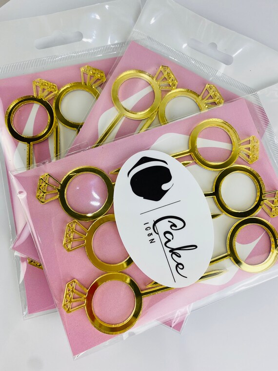 Birthday Topper Rings Wedding ring cupcake toppers | Honestweddingadvice.com