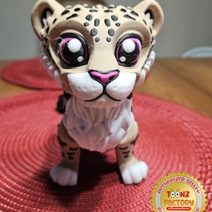 3d Printed Articulated Snow Leopard
