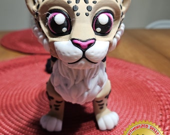 3d Printed Articulated Snow Leopard