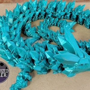 3d Printed Articulated Crystal Dragon