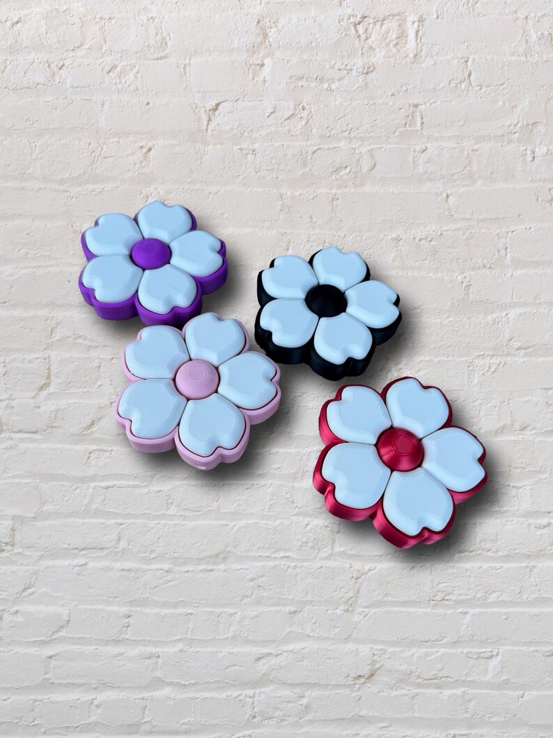 Flower Clicker Fidget Toy Floral Button Click Sensory - Etsy