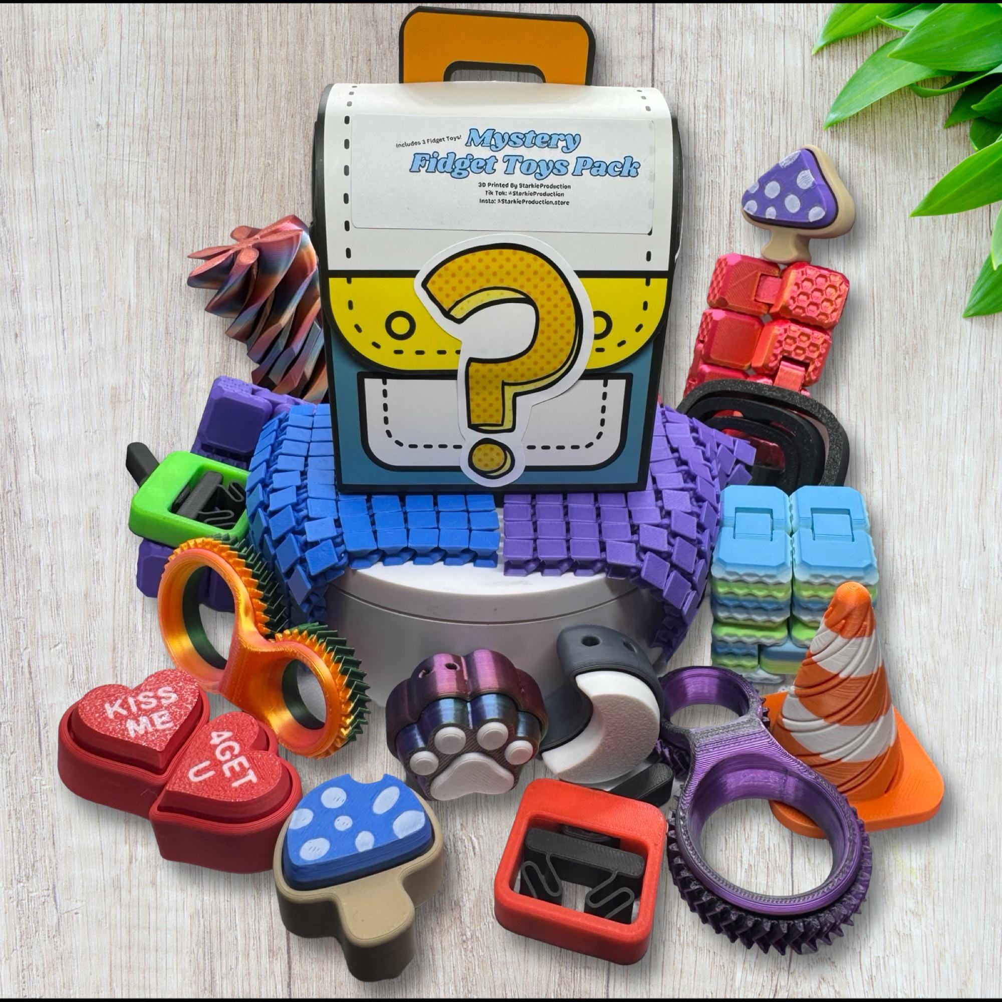 Mystery Fidget Toys Pack (3 Fidgets per Box) Mystery Box Mystery