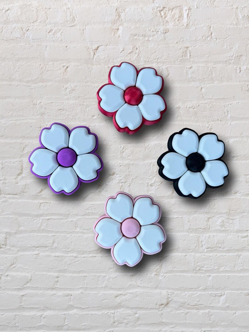 Flower Clicker Fidget Toy Floral Button Click Sensory - Etsy