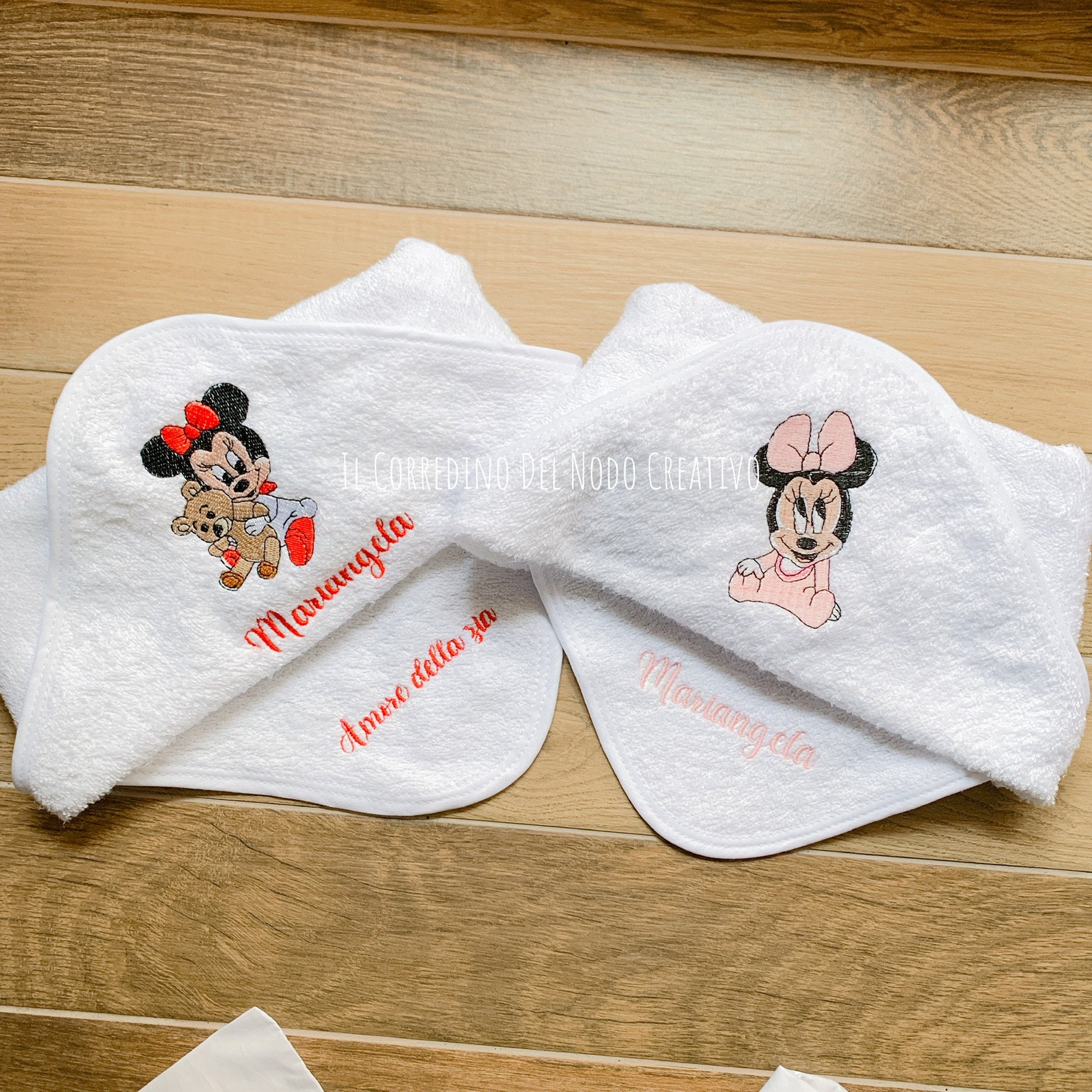 Newborn towel with embroidery and name coordinated newborn Etsy