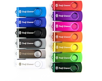 Twister USB-Stick | 512 MB - 256 GB | 2,0 - 3,0 | Benutzerdefinierter USB | Gravieren | Geschenk | Farben