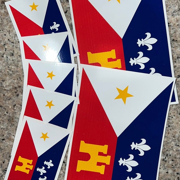 CafePess Flag Of Acadiana Louisiana Sticke Oval Ca Bumpe