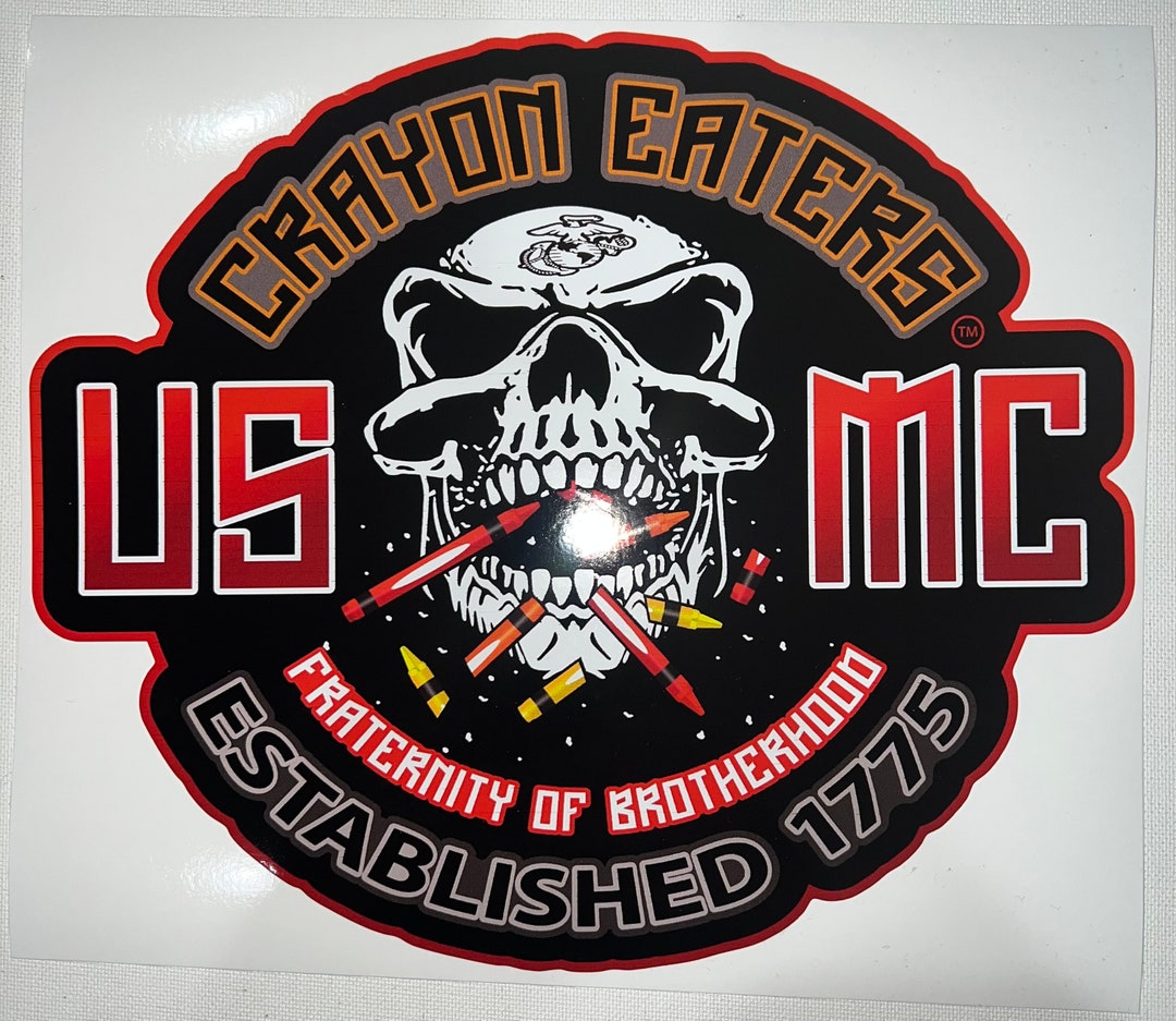 Crayon Eater Vinyl Decal Etsy