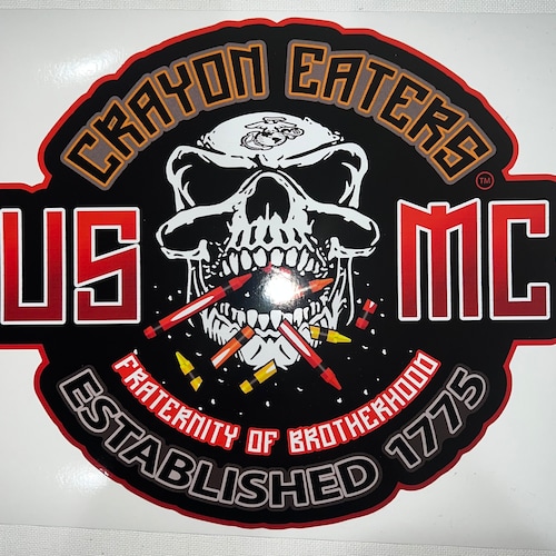 Crayon Eater Vinyl Decal Etsy