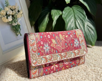 Boho Wallet, Turkish fabric Shiny Women’s Wallet, Handmade Wallet, Wallet For Women, Women’s Wallet, Hippie Wallet, Bohemian Wallet, Gift