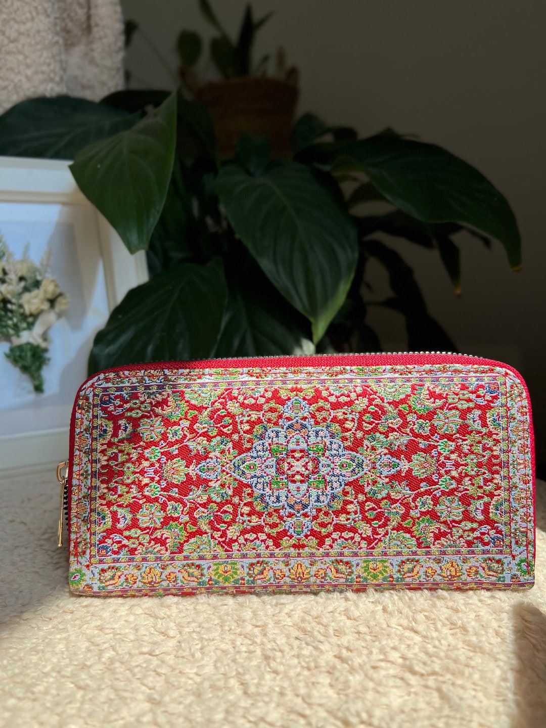 Boho Wallet, Turkish Fabric Shiny Womens Wallet, Handmade Wallet, Wallet for Women, Womens