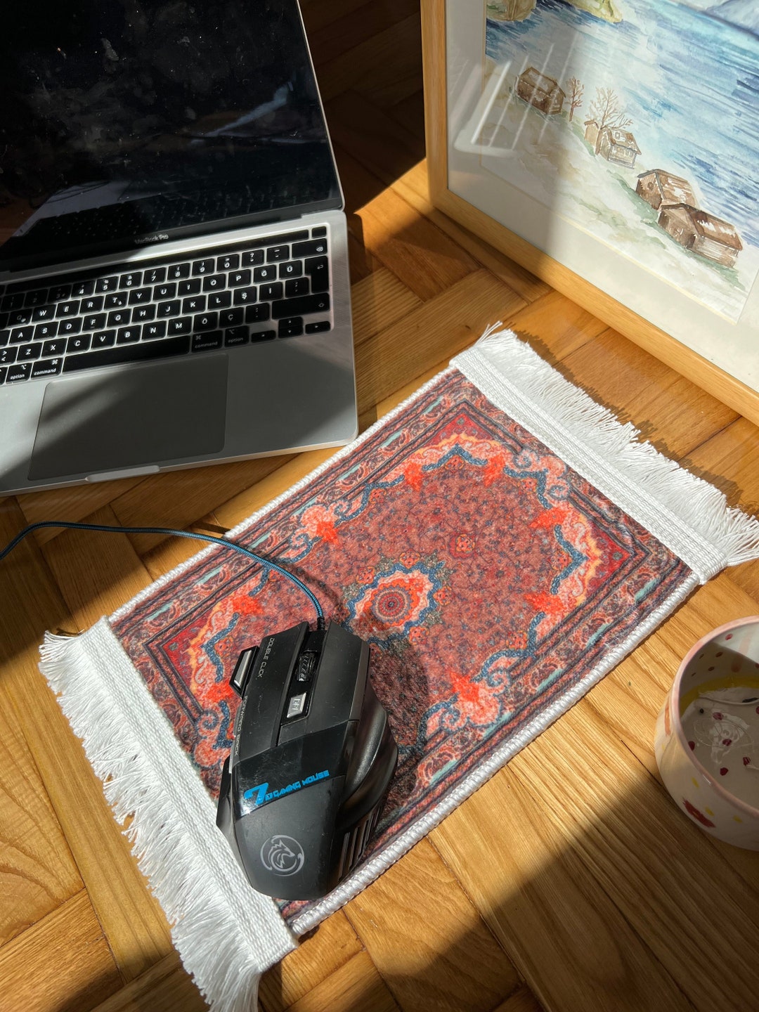 Mouse Pad Tuft Rug Turkish Carpet Style Mouse Pad,miniature Rug Mouse Pad, Home Office ...