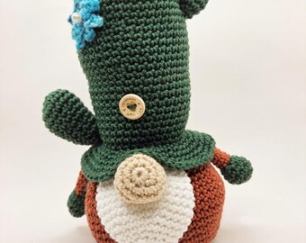 Gehäkelter Gnom Gerald 19 cm | Handgemachtes Amigurumi aus Baumwolle | Geschenkidee & Deko