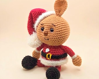 Hase Haakon (18 cm), gehäkeltes Amigurumi aus Baumwolle, handgemachtes Geschenk, Hasenfigur, Deko, Geschenkidee