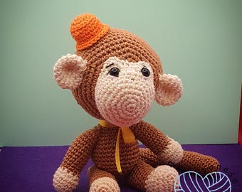 Aaron, the monkey - a cheerful playmate (approx. 20 cm).