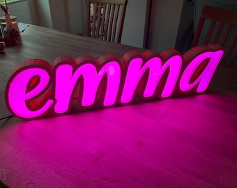 personalisierte Namens LED, Initialen, Wunschtext, 16cm Höhe