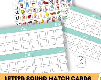 Beginning Sound Cards | Phonics CVC Amplify Phonemic Awareness Prereading Kindergarten Phonological Awareness Letter Sound Task Boxes