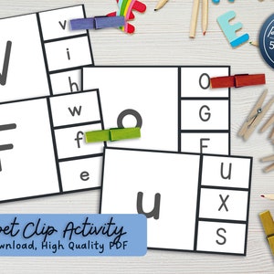 Cartões de clipe do alfabeto | Peg It Flash Cards, Peg it, Clip Cards, Jogos Educativos, Aprendizagem Pré-escolar, Atividade Infantil, Coordenação Motora Fina, Letras