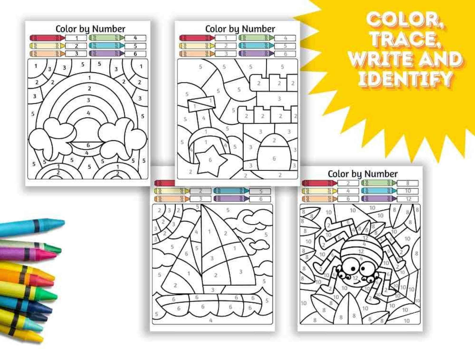 Beginner Color By Number Printable Worksheet Educational Activities beginner-color-by-number-printable-worksheet-educational-activities