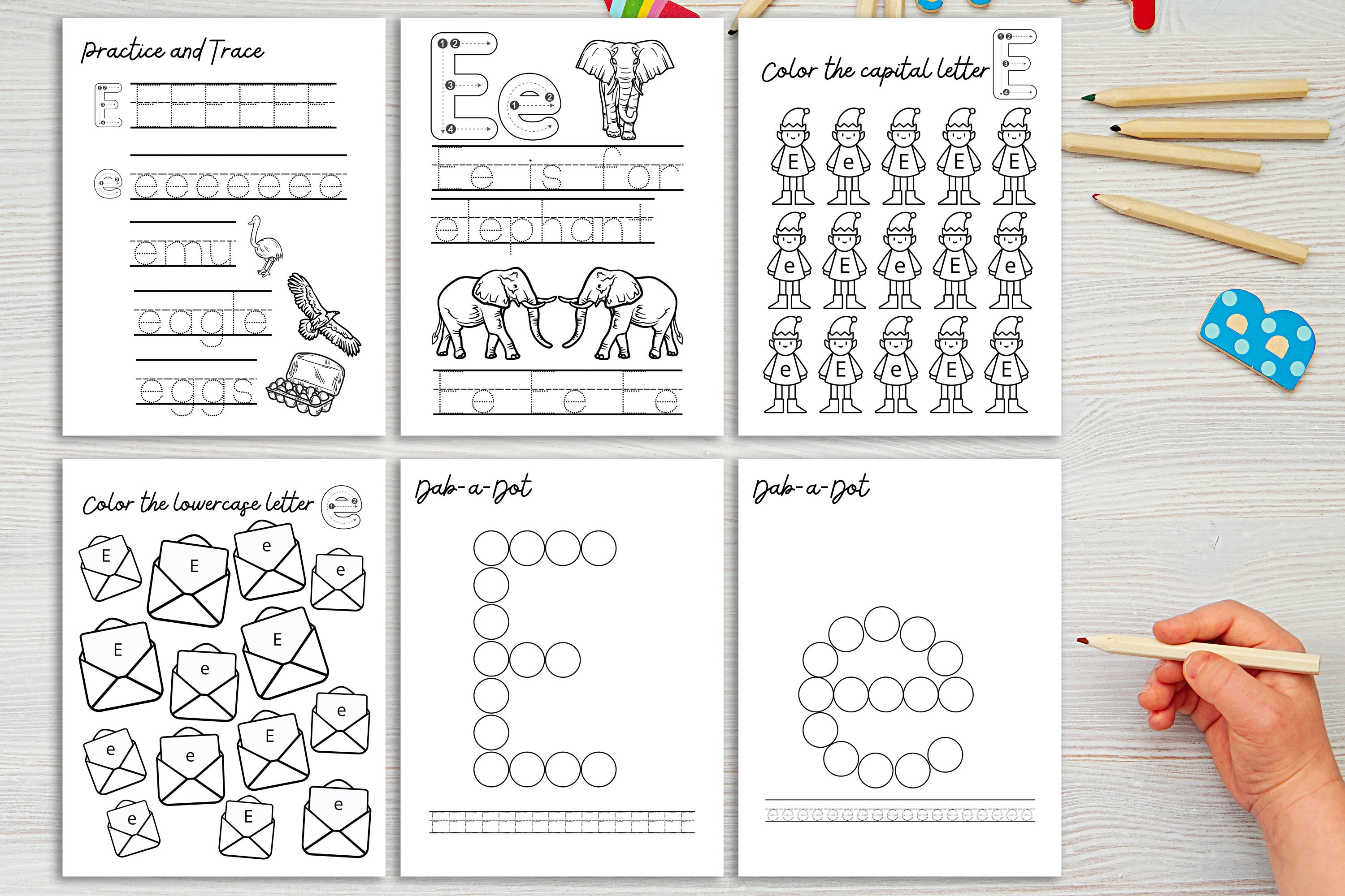 Letter of the Week E - Alphabet Learning, Preschool Worksheets ...