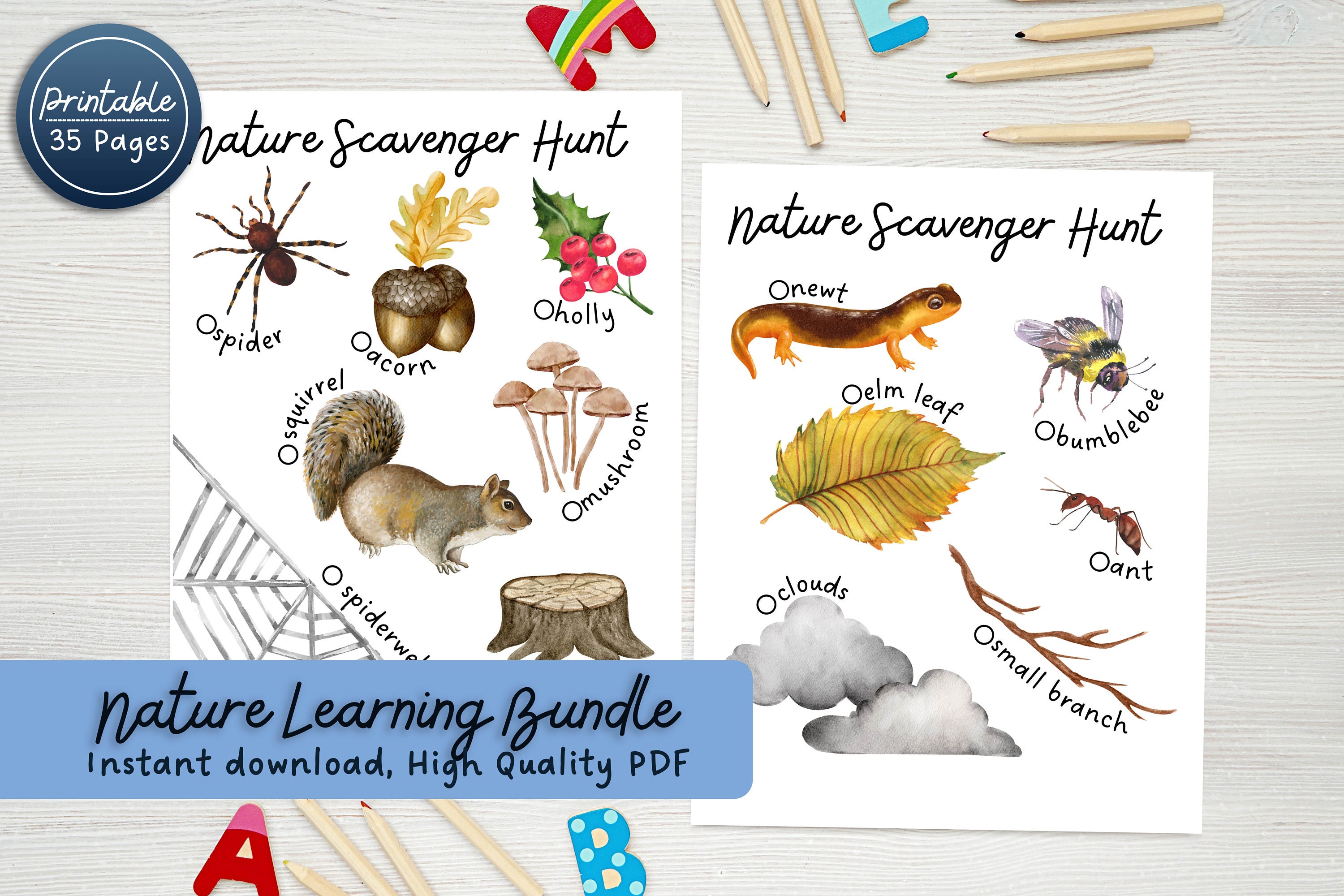 Nature Exploration Forest School Counting Preschool Classroom Math ...