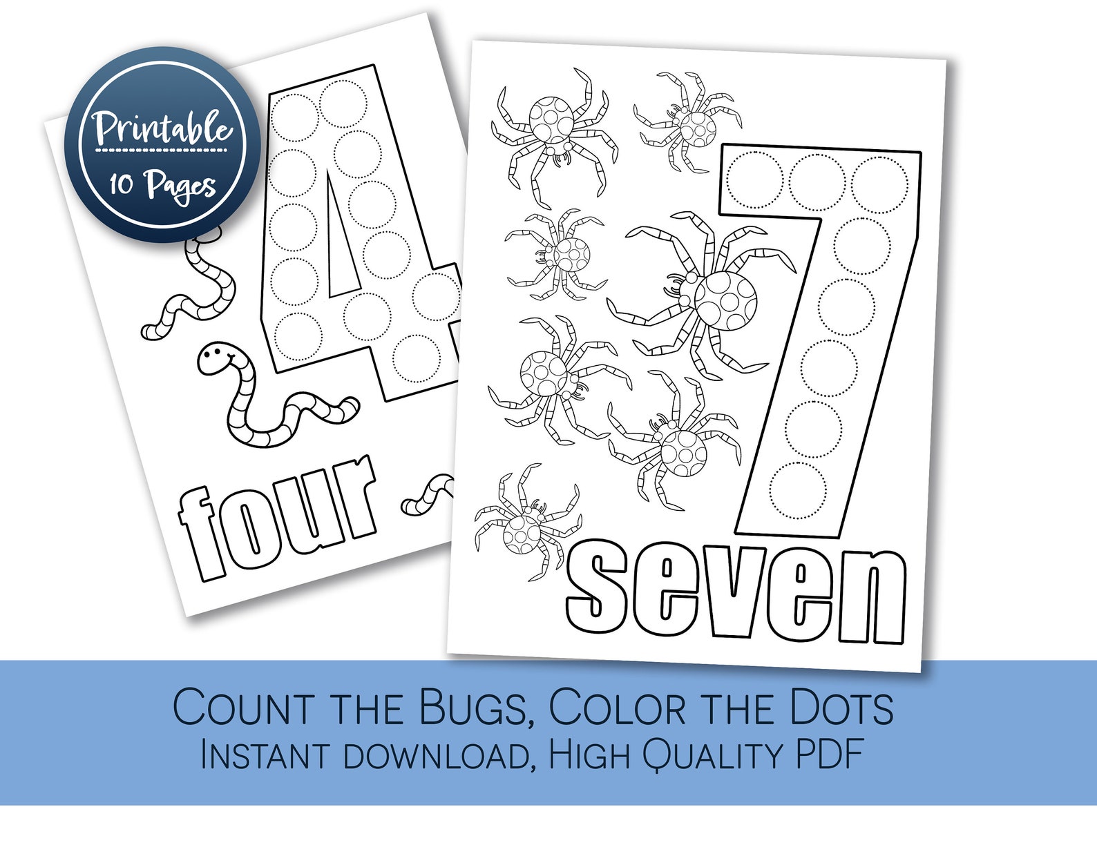 Do A Dot Printable Preschool Printable Activity Coloring - Etsy