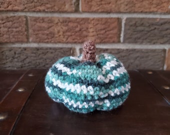 Plush crochet pumpkin