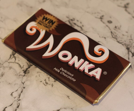 Tablette de chocolat Wonka Bar dans Charlie et la chocolaterie
