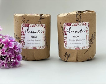 RELAX | Soy Wax Candles, Hand Poured, Eco Luxury, Vegan, 200g