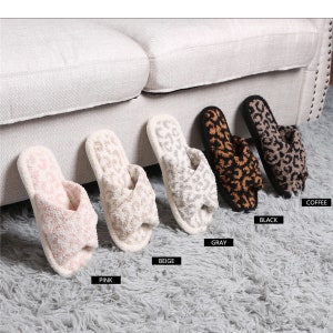 P/S New Style! Bestselling Leopard Slippers·Leopard Slippers·Cozy Slippers·Slippers for Women·Match with your Blankets!