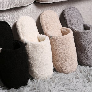 P/S New! Solid Color Slippers·Soft Slippers·Cozy Slippers·Slippers·Fuzzy Slippers·Lounge Slippers·Winter Slippers·ComfyLuxe