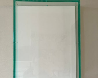 Caja de sombras acrílica de vidrio marino