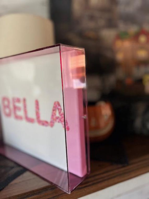 Pink Translucent Acrylic Picture Frame