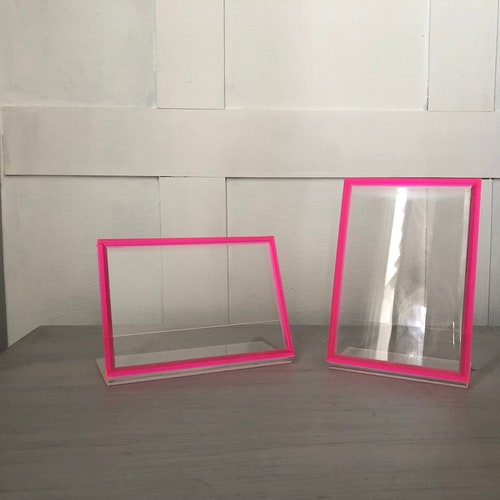 Neon Acrylic Picture Frame Etsy